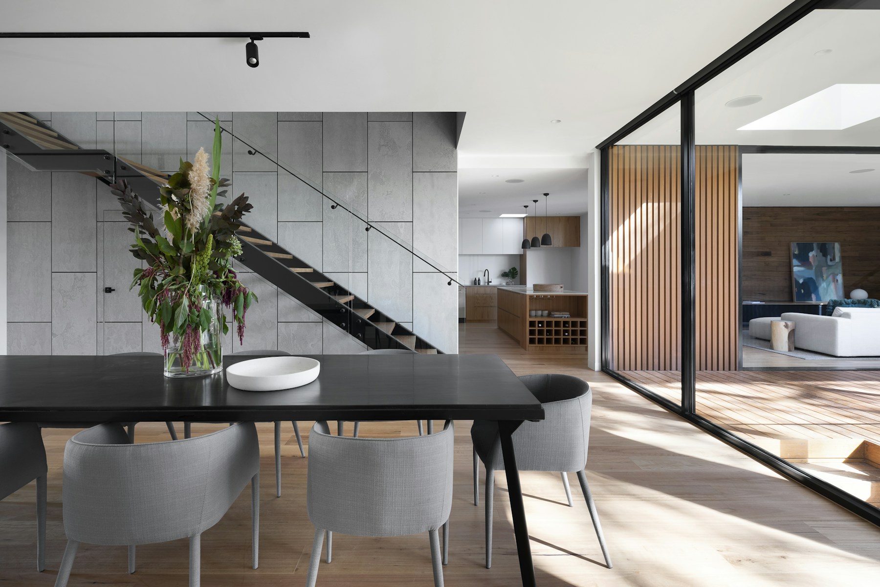 Luxury interior feature wall